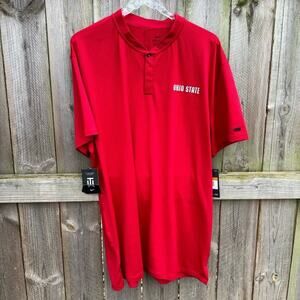 Nike Ohio State Shirt Golf Standard Fit Buckeyes Tiger Woods Collection XXL‎ NWT